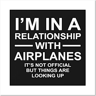 Relationship With Airplanes Looking Up Funny Pun Posters and Art